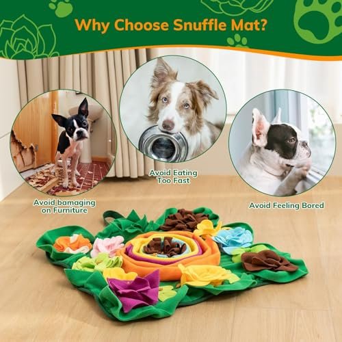 PUHOHUN Dog Snuffle Mat & Lick Pad Combo - Interactive Puzzle Feeder - Image 3
