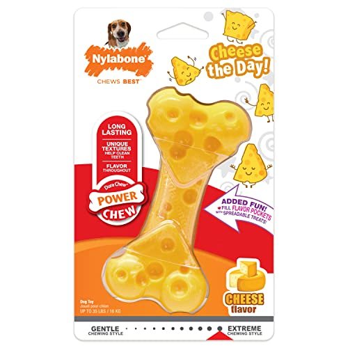 Nylabone Cheese Flavor Dog Chew Toy, Durable for Aggressive Chewers - Image 10