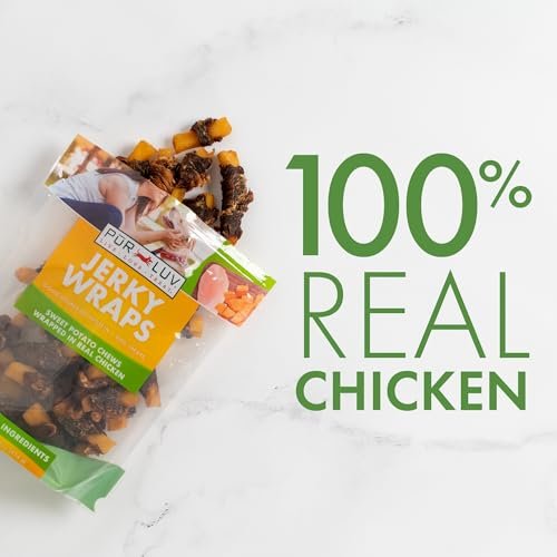 Pur Luv Chicken Sweet Potato Dog Treats - Rawhide-Free Jerky Wraps 16oz - Image 6
