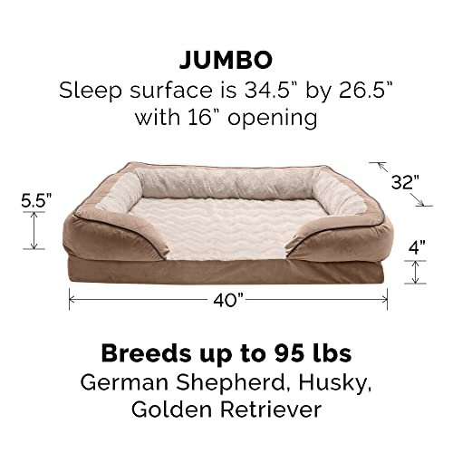 Cooling Memory Foam Dog Bed Large Breed Orthopedic Washable Sofa Mattress - Image 2