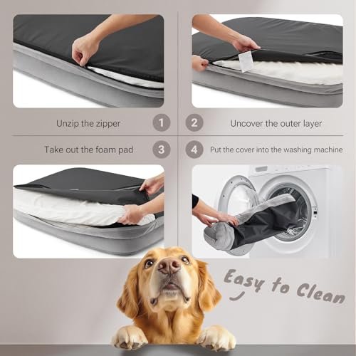 Orthopedic XL Dog Bed: Soft Touch Memory Foam Comfort Couch for Large Breeds - Image 5