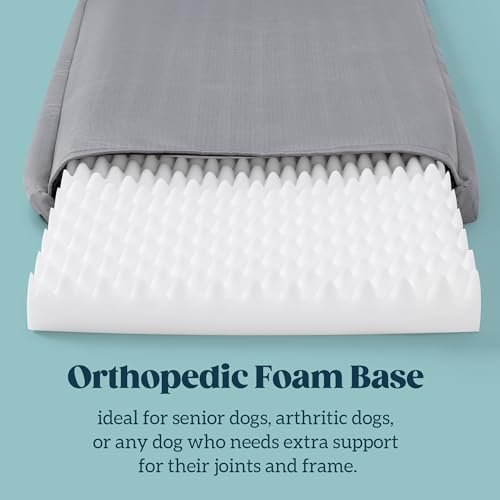 Tough Orthopedic Dog Bed: Chew-Proof Waterproof Crate Mat for Large Breeds - Image 3