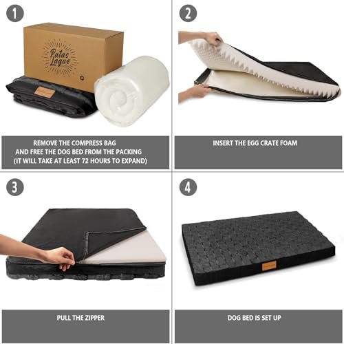 Orthopedic Large Dog Bed: Waterproof Memory Foam Pet Mattress, 36x24 - Image 6