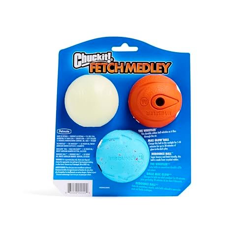 Chuckit! Medium Dog Balls: Durable Floating Fetch Toy for Interactive Play, 2.5" - Image 4