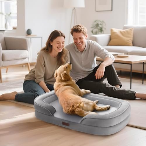 Orthopedic XL Dog Bed: Soft Touch Memory Foam Comfort Couch for Large Breeds - Image 9
