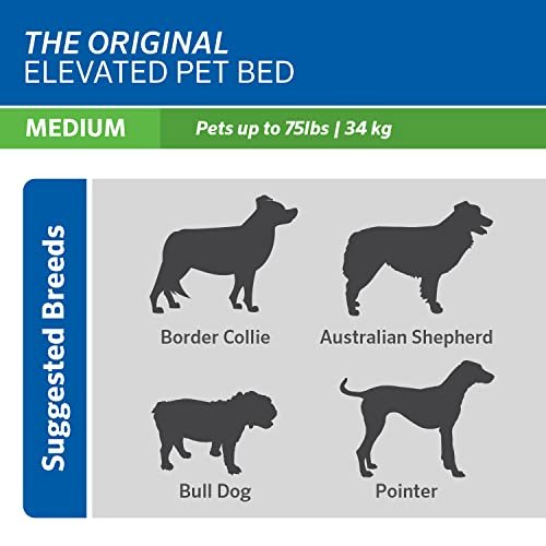 Coolaroo Elevated Dog Bed: Cooling, Orthopedic Comfort for Medium Dogs - Grey - Image 6