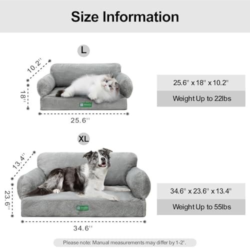 Orthopedic Dog Bed Sofa: Comfy Pet Couch for Small & Medium Dogs, Cats - Image 5