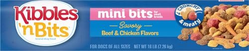 Small Breed Dog Food: Kibbles 'N Bits Mini Bits Beef & Chicken, 16 Lb - Image 12