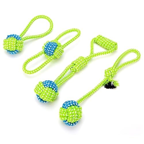 Tater's Choice Dog Rope Toys: Durable Cotton Knot Chew Set for Small Dogs - Image 5