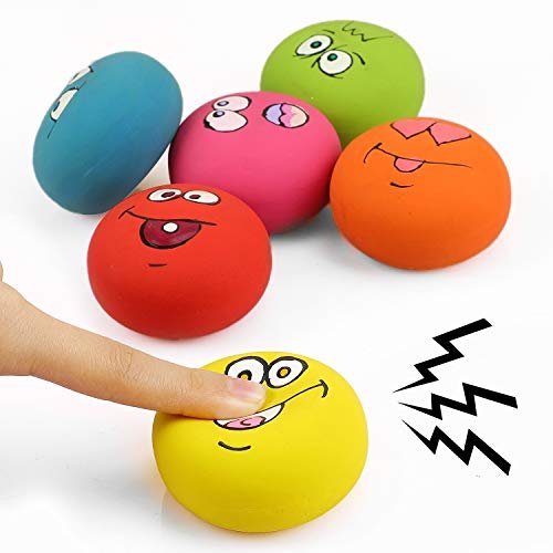 Cute Squeaky Dog Toys: Soft Latex Balls for Small Puppies, 6-Pack Set - Image 3