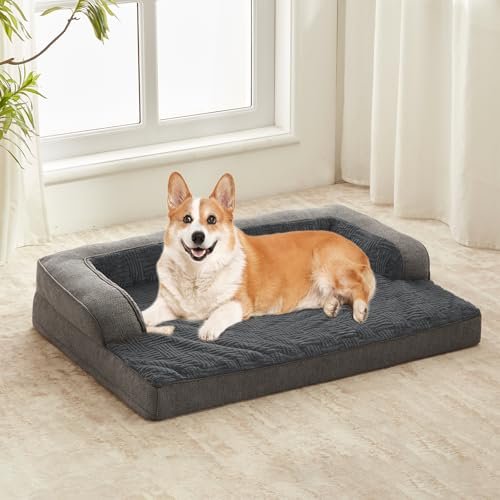 Orthopedic Large Dog Bed: Waterproof Memory Foam Pet Sofa w/ Washable Cover - Image 2