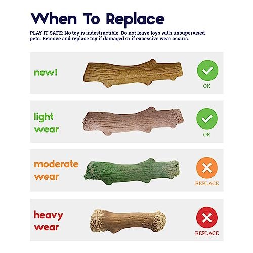 Natural Wood Dog Chew Toy for Small Breeds - Durable USA-Made Dental Stick - Image 6