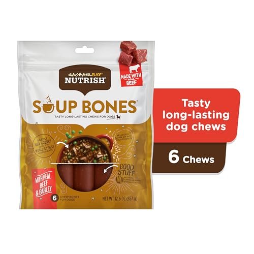 Rachael Ray Nutrish Beef Barley Soup Bones Dog Treats - Natural Dental Chews - Image 2