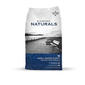 Diamond Naturals Real Meat Premium Small & Medium Breed Formulas Dry Dog Food with Protein, Probiotics and Antioxidants, Chicken and Rice, 6 pounds