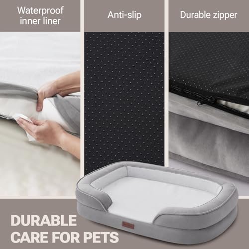 Orthopedic XL Dog Bed: Soft Touch Memory Foam Comfort Couch for Large Breeds - Image 4