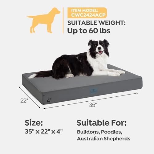 Indestructible Dog Crate Bed: Waterproof Memory Foam Mattress for Large Dogs - Image 6