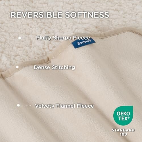 Waterproof Dog Blanket: Sherpa Fleece Pet Bed Cover, Large, Soft, Twin Cream - Image 3
