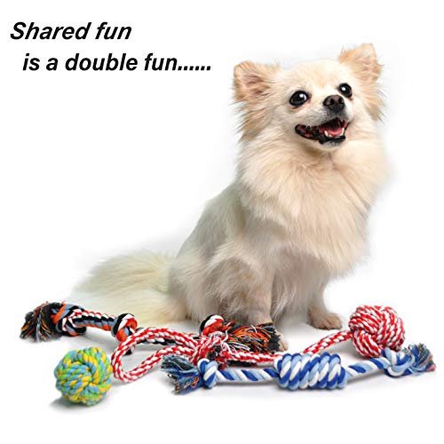 Durable Dog Rope Toys 4-Pack: Teething Puppy Chew Tug Ropes for Small Dogs - Image 4