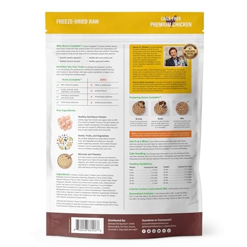 Nutra Complete Freeze Dried Raw Dog Food - Chicken, Vet Formulated, Nutrient-Rich Meal - Image 9