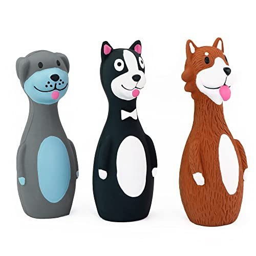 Small Dog Squeaky Latex Stick Toys | Interactive Fetch Puppy Play Set (3-Pack) - Image 3