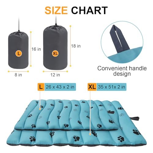 Waterproof Outdoor Dog Bed: Portable Travel Mat for Medium Large Dogs, Camping & Beach - Image 7