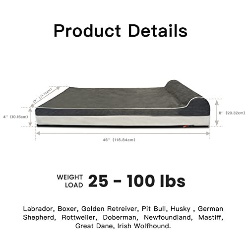 Orthopedic Memory Foam Large Dog Bed: Waterproof, Washable, Comfort Support - Image 2