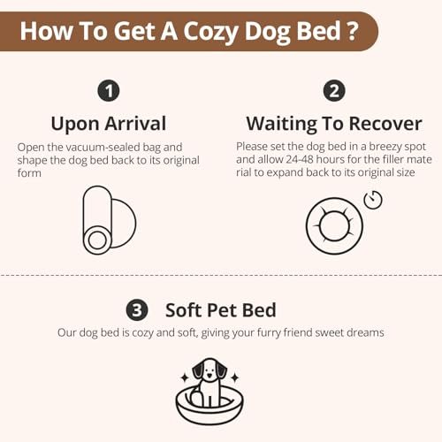Calming Donut Pet Bed: Anxiety Relief Soft Plush Round Cuddle Cushion for Small Dogs - Image 8