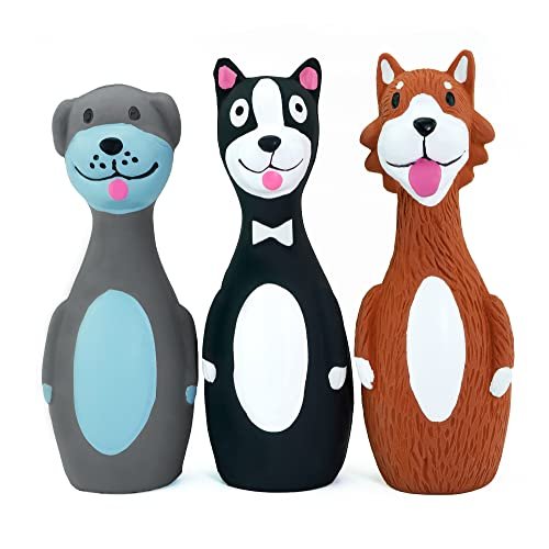 Small Dog Squeaky Latex Stick Toys | Interactive Fetch Puppy Play Set (3-Pack) - Image 2