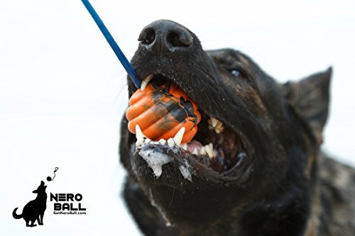 K-9 Training Ball: Durable Rubber Fetch Toy for Police & Working Dogs - Orange Tug Rope - Image 7