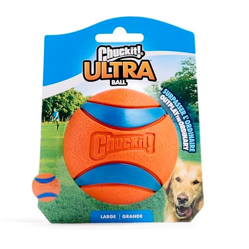 Chuckit! Ultra Large Dog Ball Toy: Durable, Bouncy, Floating Tennis Ball for Big Dogs - Image 7