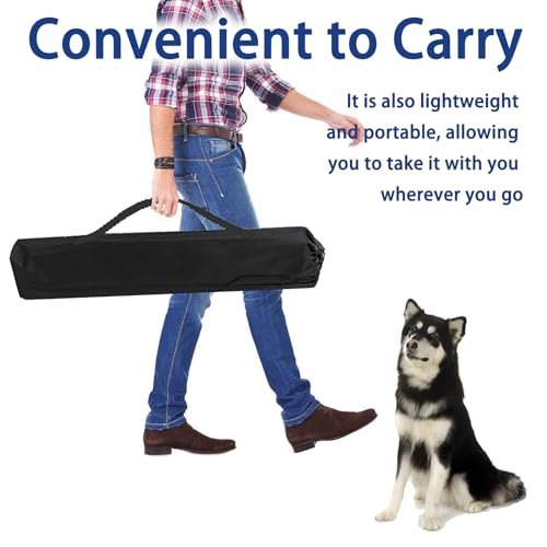 Pro Dog Agility Training Set: 3-in-1 Indoor/Outdoor Obstacle Course Kit with Jumps & Bag - Image 5