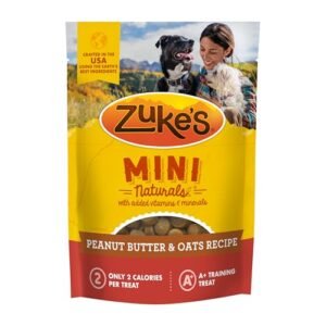 Zuke’s Mini Naturals Dog Training Treats for Dogs of All the Sizes, Pet Treats made with Real Peanut Butter, 16 oz. Resealable Pouch - 16 oz. Bag