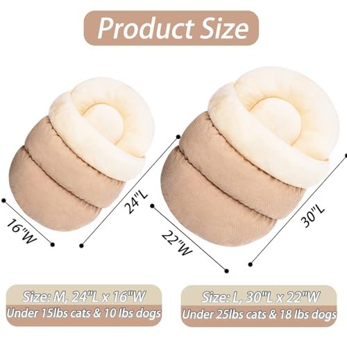 Cozy Slipper Pet Bed: Soft Plush Cave for Cats & Dogs, Self-Warming, 25lbs - Image 5