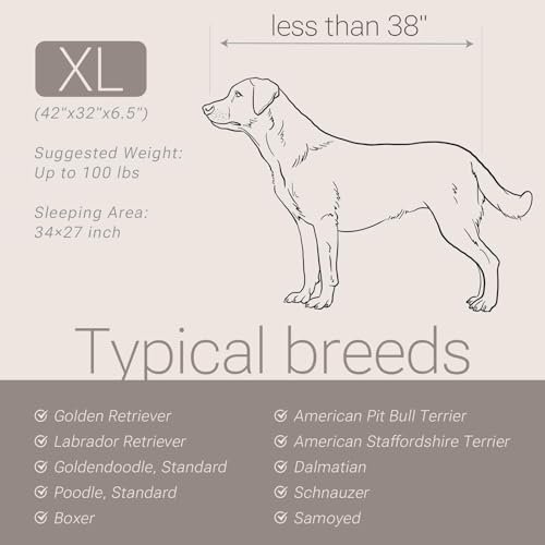 Orthopedic XL Dog Bed: Soft Touch Memory Foam Comfort Couch for Large Breeds - Image 8
