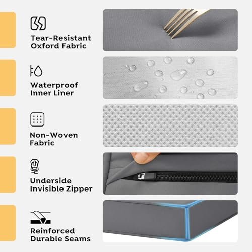 Indestructible Dog Crate Bed: Waterproof Memory Foam Mattress for Large Dogs - Image 7