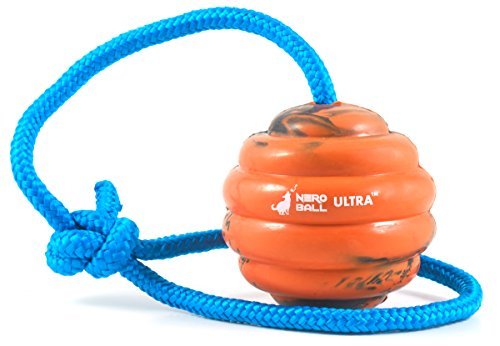 K-9 Training Ball: Durable Rubber Fetch Toy for Police & Working Dogs - Orange Tug Rope - Image 6