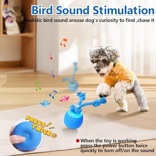 Interactive Dog Ball Toy: USB Rechargeable Moving Squeaky Pet Playtime Ball - Image 4