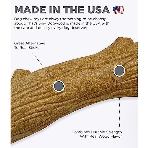 Natural Wood Dog Chew Toy for Small Breeds - Durable USA-Made Dental Stick - Image 3