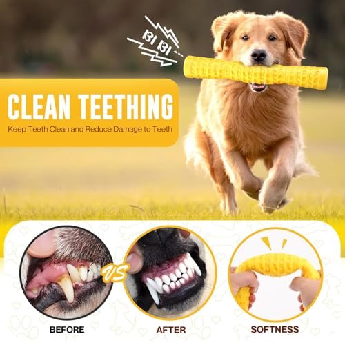 Durable Dog Squeaky Toys for Aggressive Chewers - Interactive Tough Rubber Chew Toy - Image 4