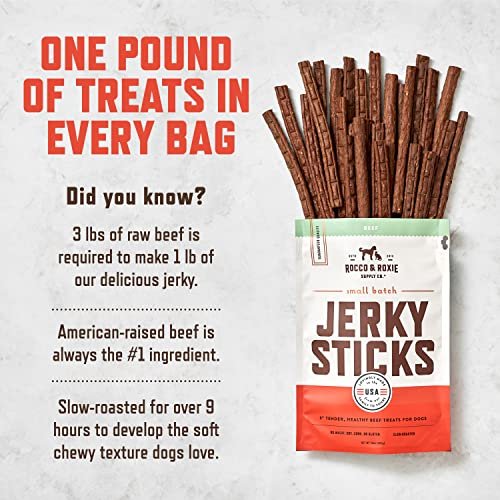 Premium Senior & Puppy Beef Jerky Dog Treats - Training Soft Sticks, All Breeds - Image 3