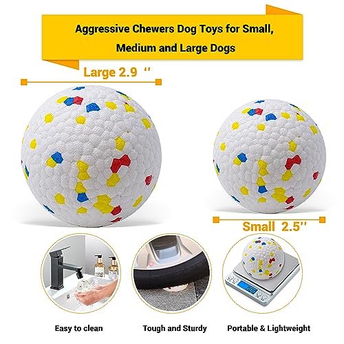 Tough Dog Balls Toys: Indestructible Floating Fetch Balls for Aggressive Chewers - Image 3