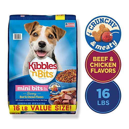 Small Breed Dog Food: Kibbles 'N Bits Mini Bits Beef & Chicken, 16 Lb - Image 3