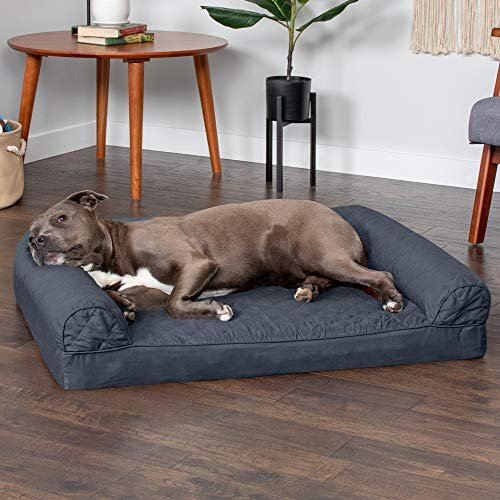 Orthopedic Large Dog Bed w/ Bolsters, Washable Cover, Supportive Sofa Mattress - Image 3