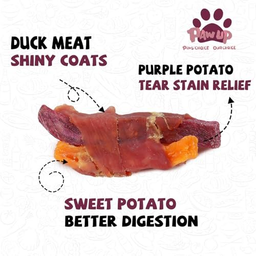 Nutrient-Rich Duck & Sweet Potato Dog Treats | High Protein, Fiber Chews for Medium Dogs - Image 3