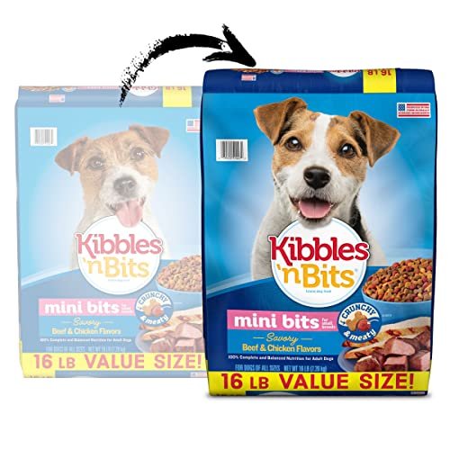 Small Breed Dog Food: Kibbles 'N Bits Mini Bits Beef & Chicken, 16 Lb - Image 4