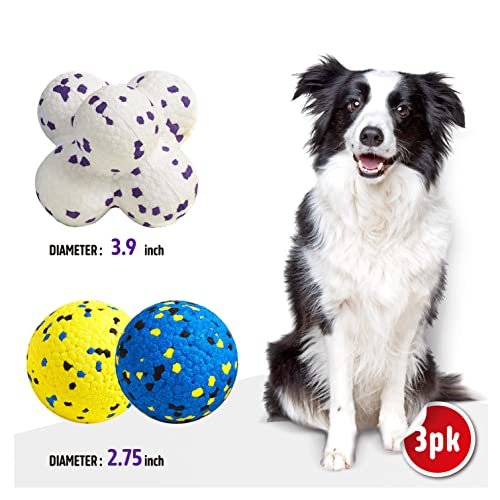 Indestructible Dog Tennis Balls - Tough Chew Toy Fetch Balls for All Dogs - Image 2