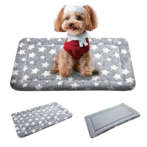 Dog Bed Mat - Dog Crate Pad - Reversible Dog Mat for Pet Comfort - Soft Bed Crate Pads with Dual-Sided Design for All Seasons - Durable, Machine Washable Mat for Crates, Travel, and Home