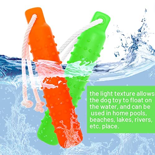 Floating Dog Fetch Toy 2-Pack: Water Training Bumper for Small to Large Dogs - Image 3