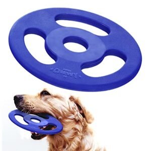 SuperChewy Tough Tug-of-War Flying Disc Toy | Lifetime Replacement | Strong Natural Rubber | Great Tug Disc Fetch Toy for Dogs | Ultra Durable Chew Toys for Aggressive Chewers | for All Breeds