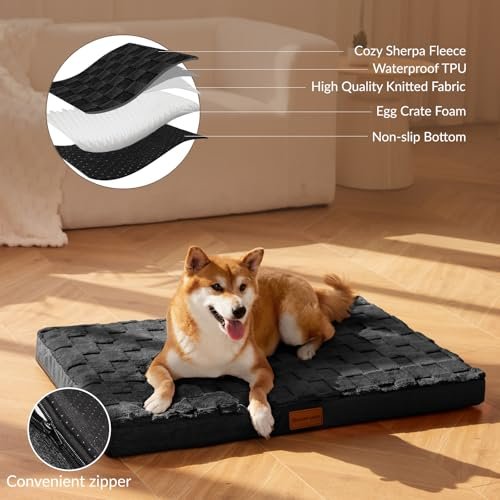 Orthopedic Large Dog Bed: Waterproof Memory Foam Pet Mattress, 36x24 - Image 3